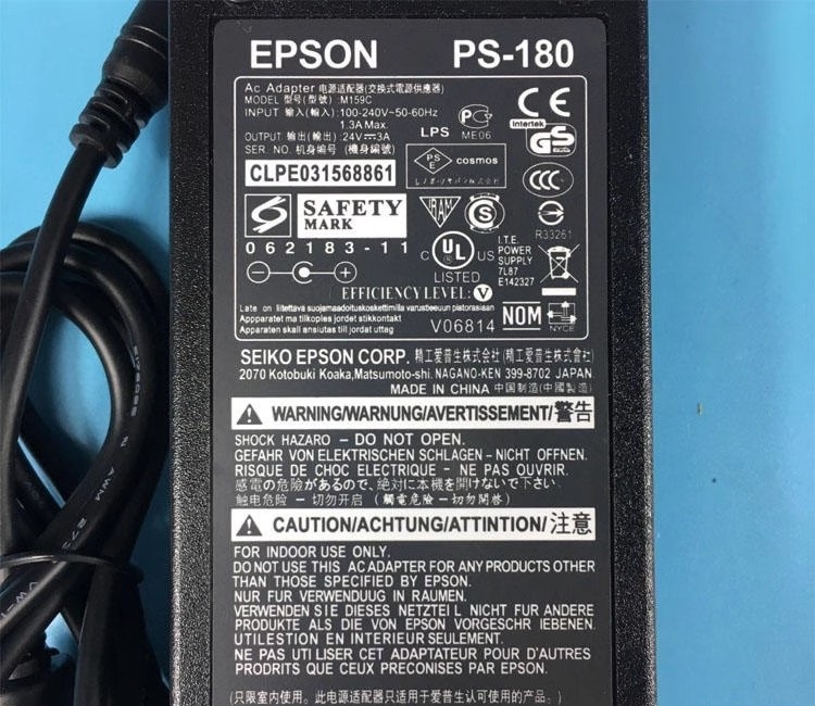 *Brand NEW*24V 3A AC ADAPTRE EPSON PS-180 M159C TSC ttp-244pro 243 247 24V 2.5A Power Supply